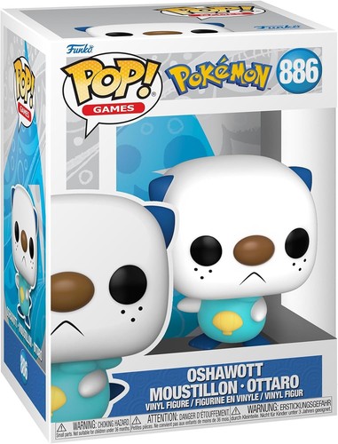Funko pop pokemon oshawott - pokemon,
